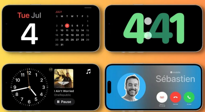 柳江苹果手机维修分享iOS17横屏充电待机显示有什么好处 