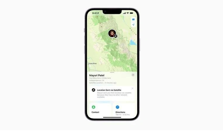柳江苹果14维修分享iPhone14系列中 FindMy功能通过卫星分享位置方法教程 
