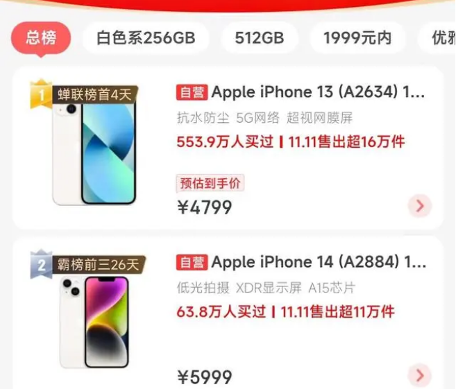 柳江苹果14维修分享iPhone14配置不如同价位的安卓还能大卖 