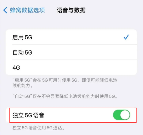 柳江苹果14维修分享iPhone 14 Pro如何开启VoNR 